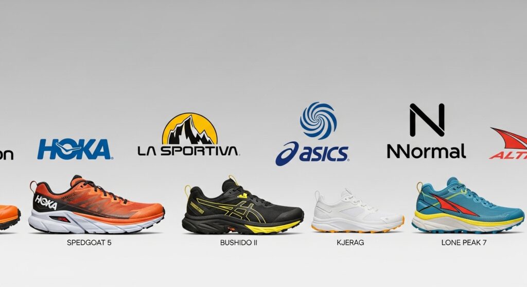 Principales marques de chaussures de trail