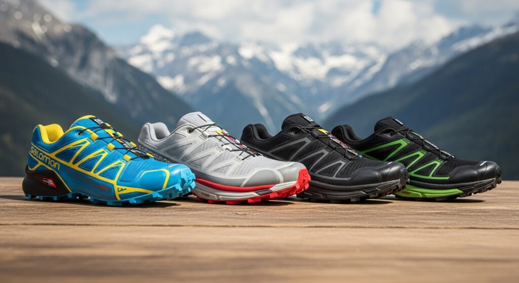 taillent les chaussures de trail Salomon