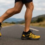 courir sur route avec des chaussures de trail